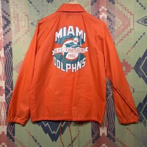 1982 Miami Dolphins Vintage Windbreaker Jacket Small 80s
